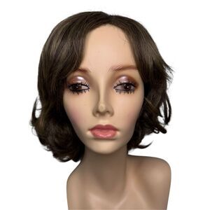 13” Light Brown Short Synthetic Hair Bob Wig NEW